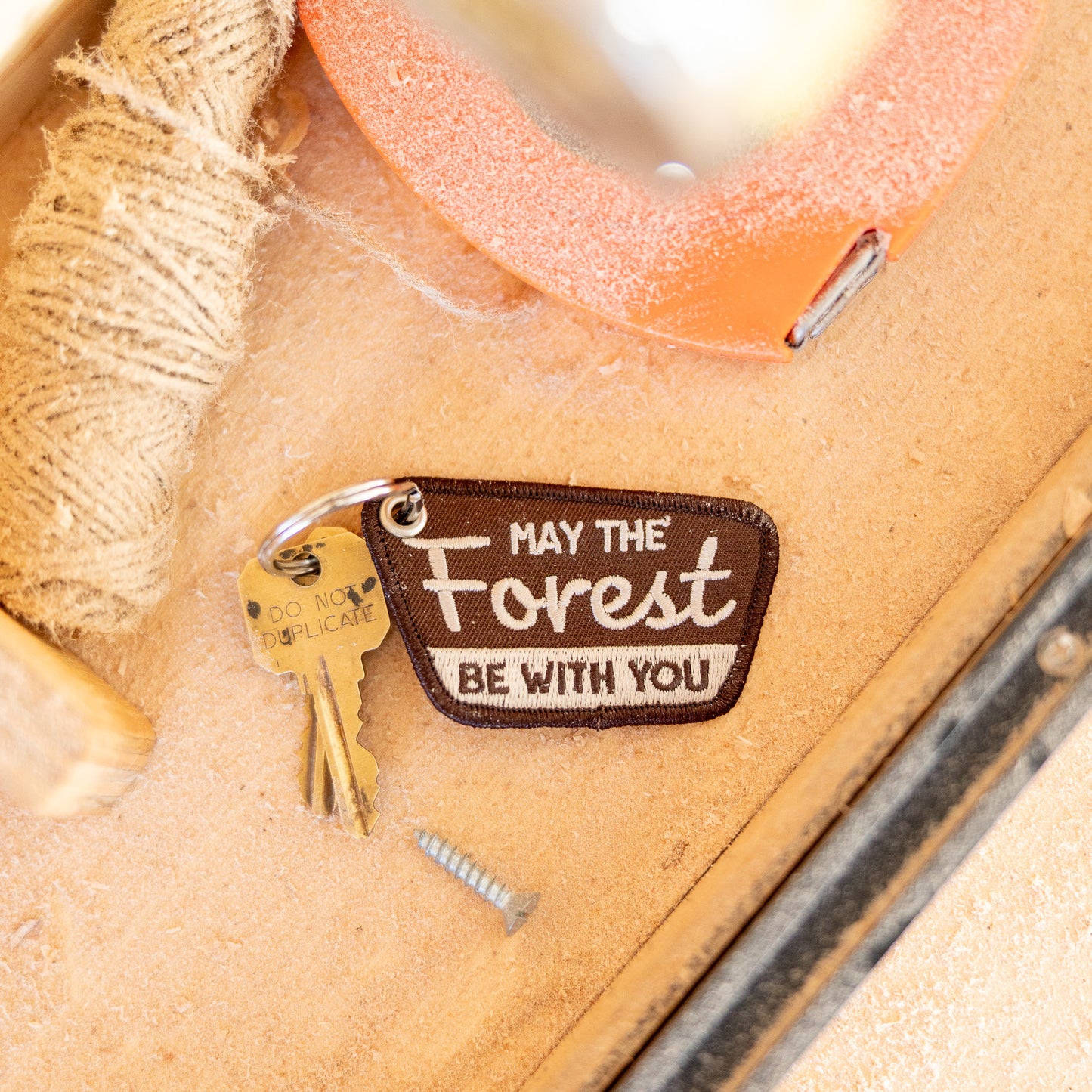 May the Forest Be With You Patch Keychain