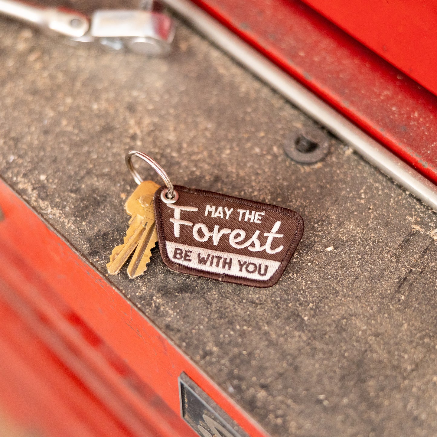 May the Forest Be With You Patch Keychain