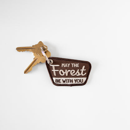 May the Forest Be With You Patch Keychain