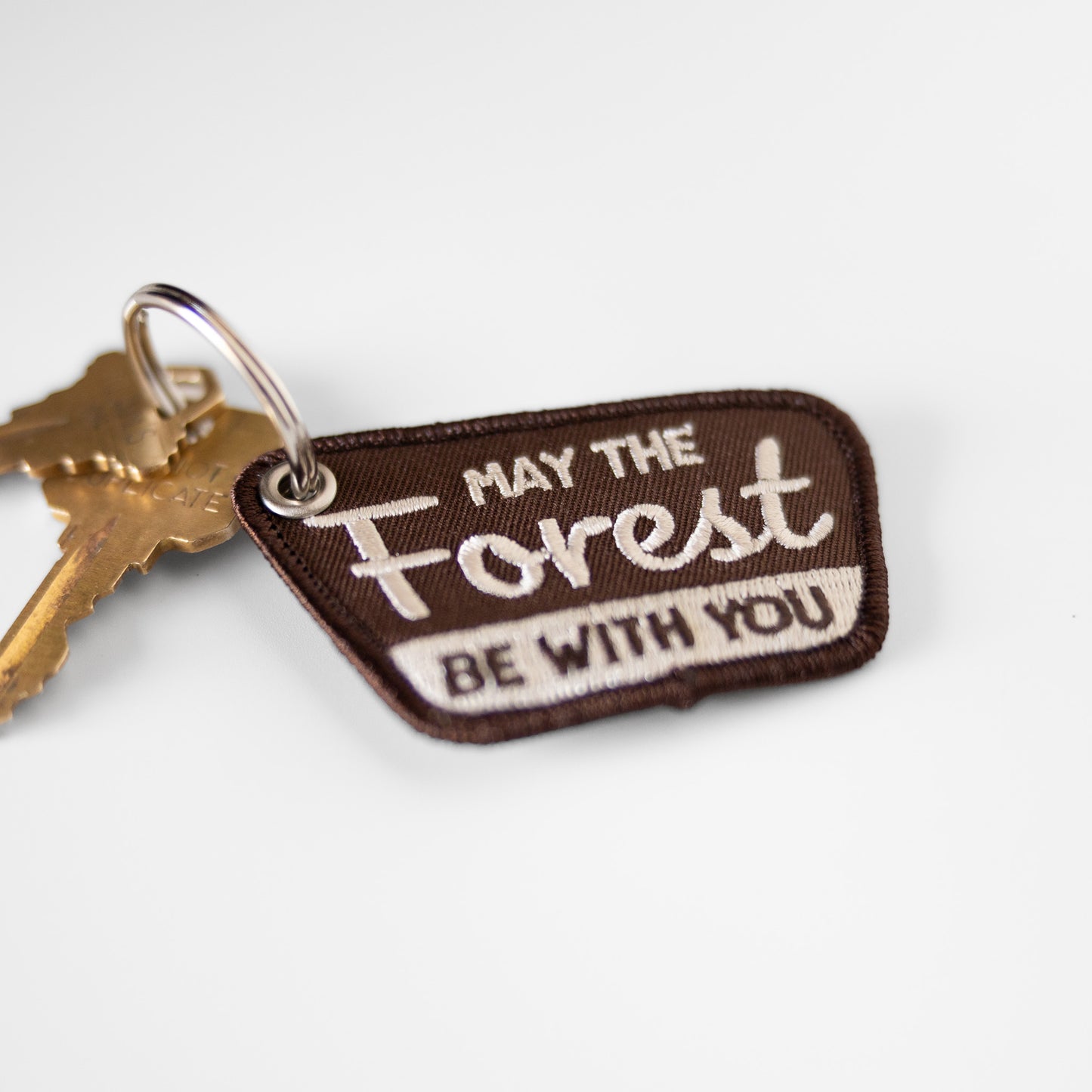 May the Forest Be With You Patch Keychain