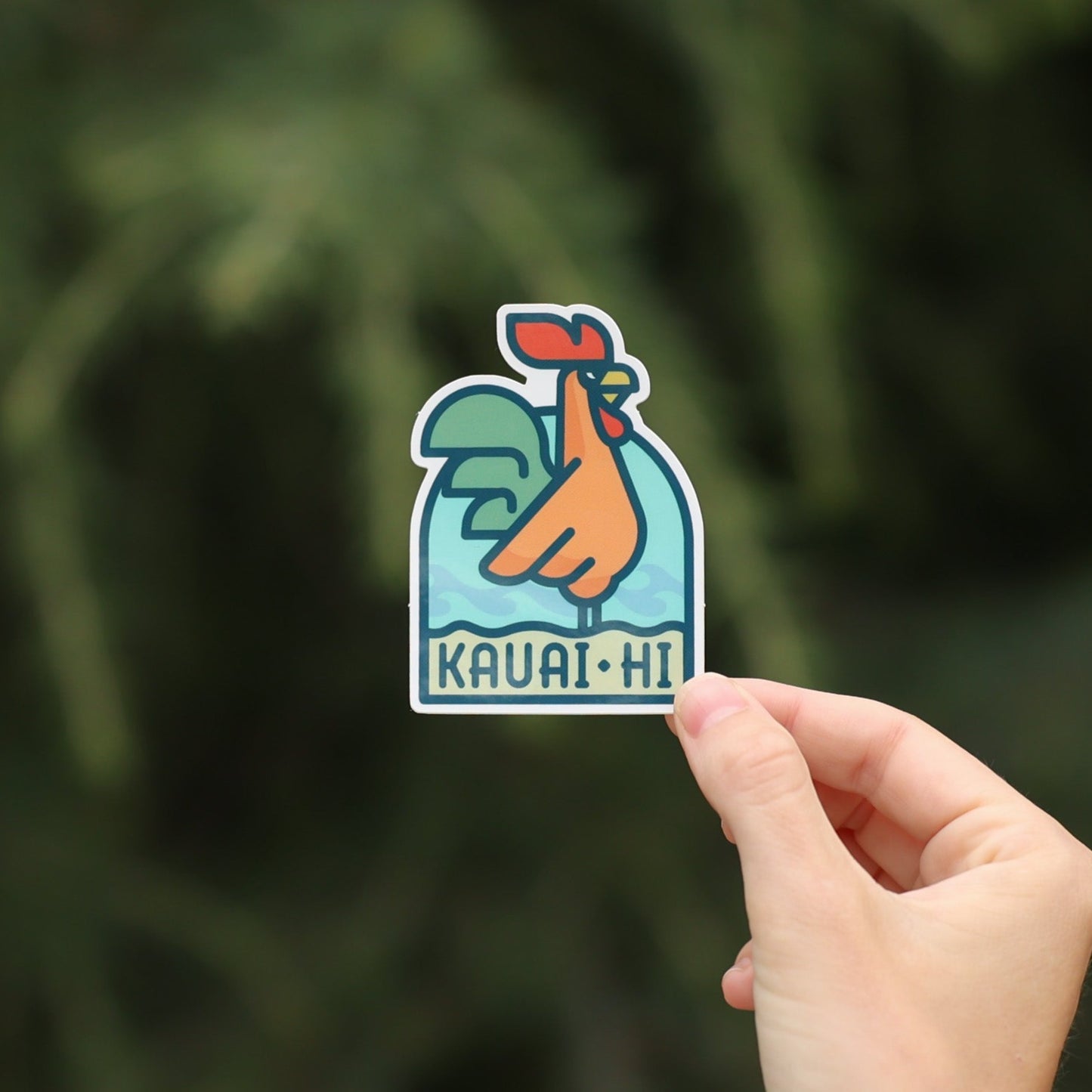 Kauai Chickens Sticker