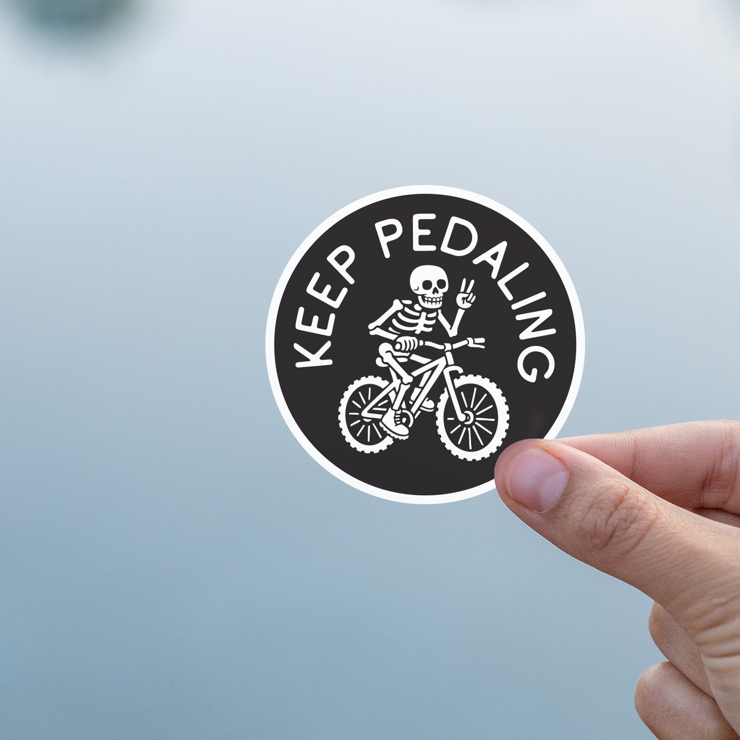 Keep Pedaling Sticker