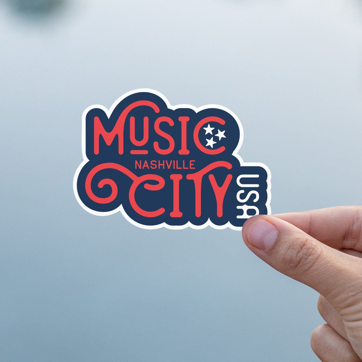 Music City Nashville USA Sticker