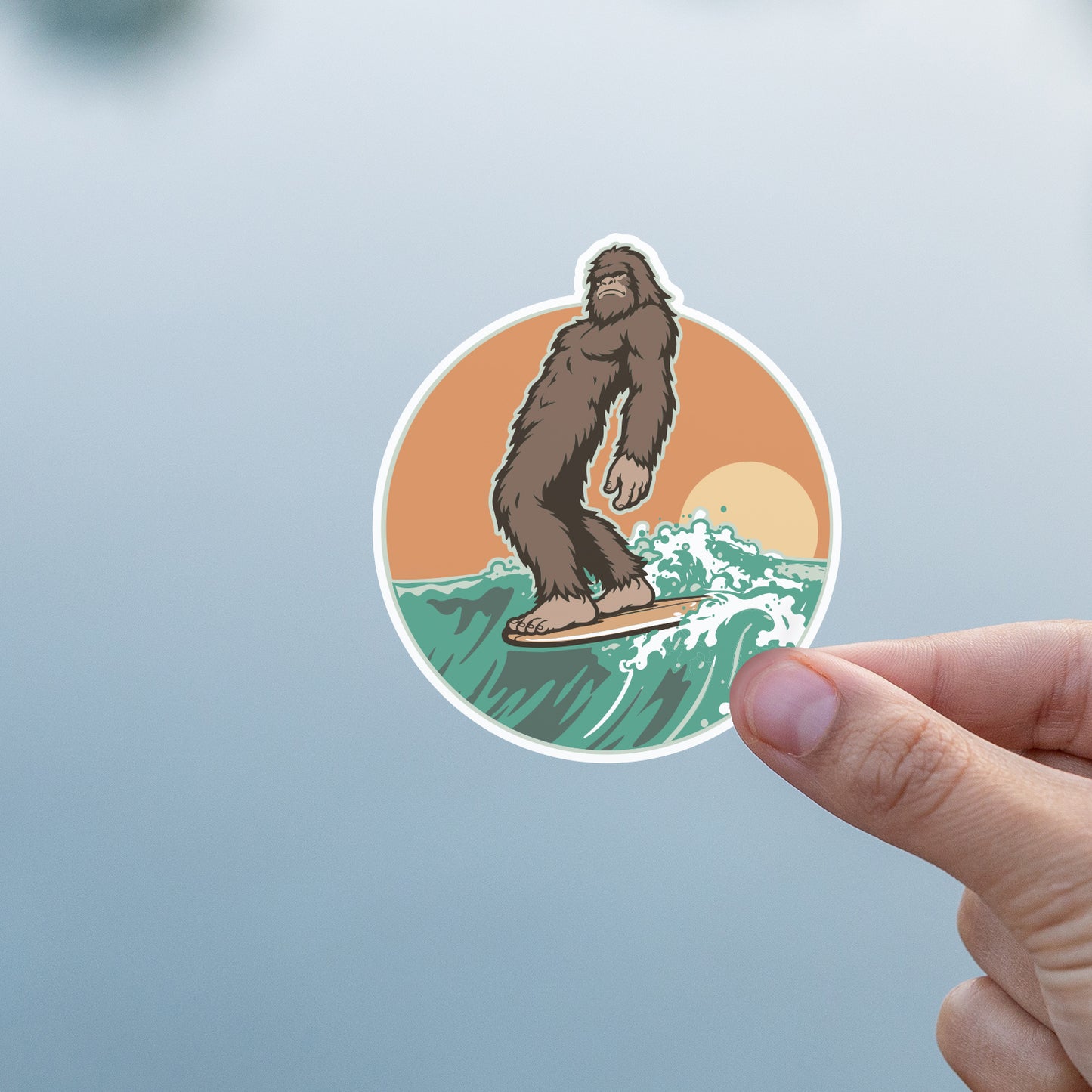 Bigfoot Secret Surf Spot Sticker