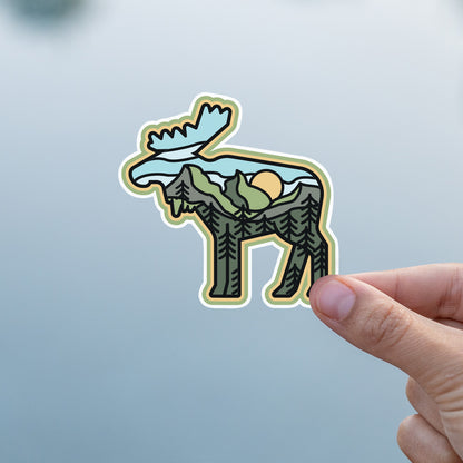 Moose Adventure Sticker