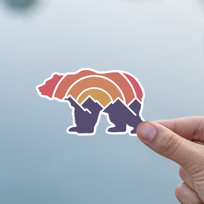 Adventure Grizzly Bear Sticker