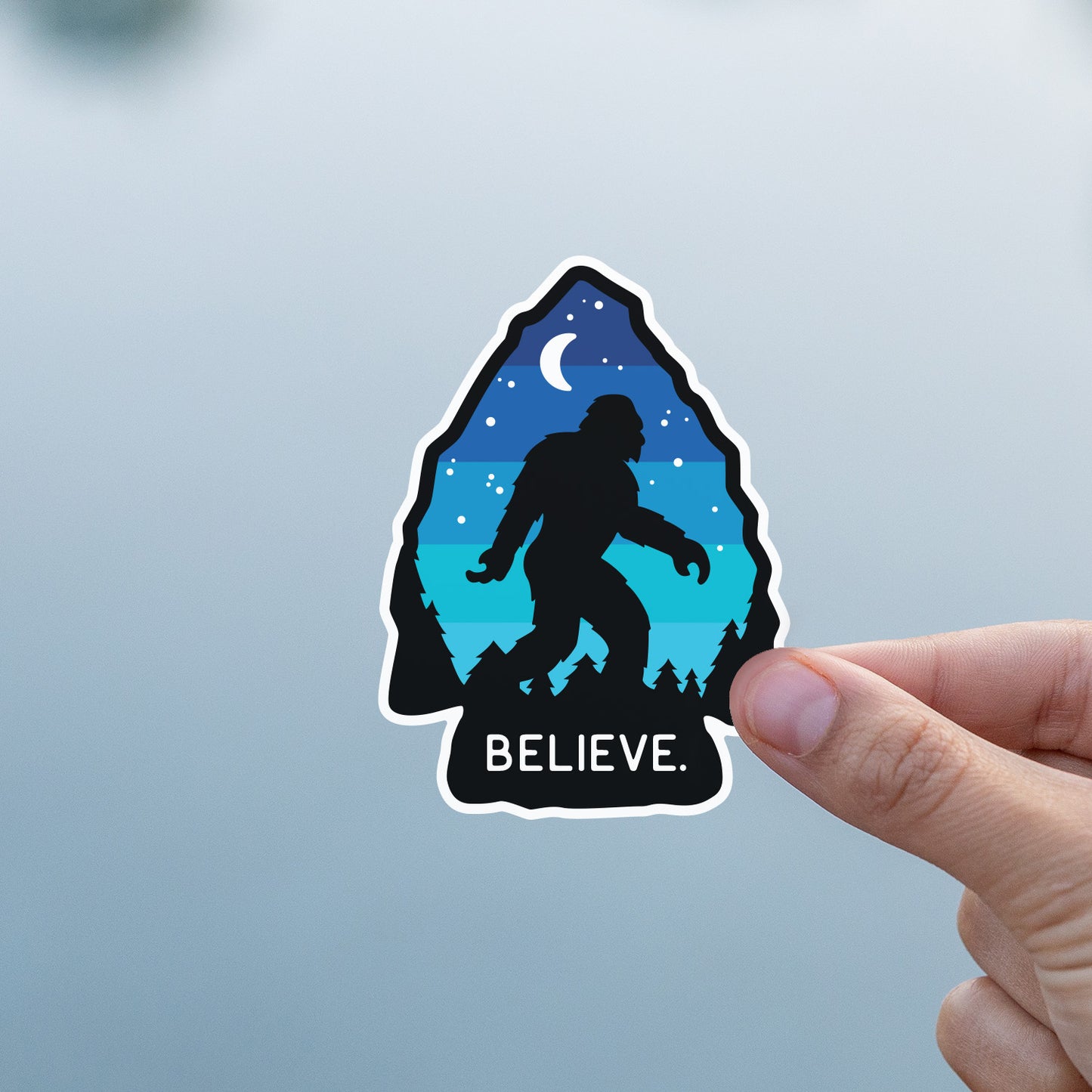 Bigfoot Believe Sticker