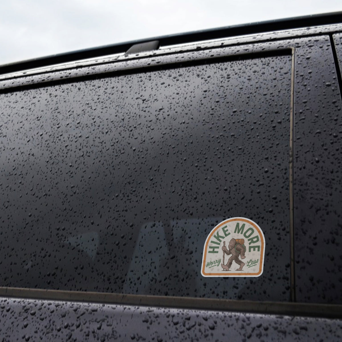 Bigfoot Hike More Worry Less Sticker