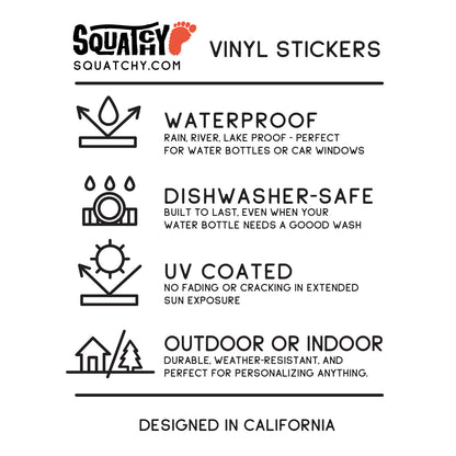 Bigfoot Skater Sticker