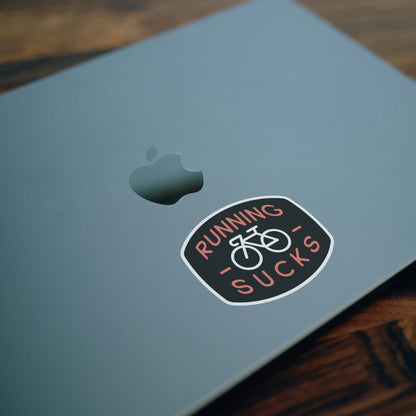 Running Sucks Bike Sticker