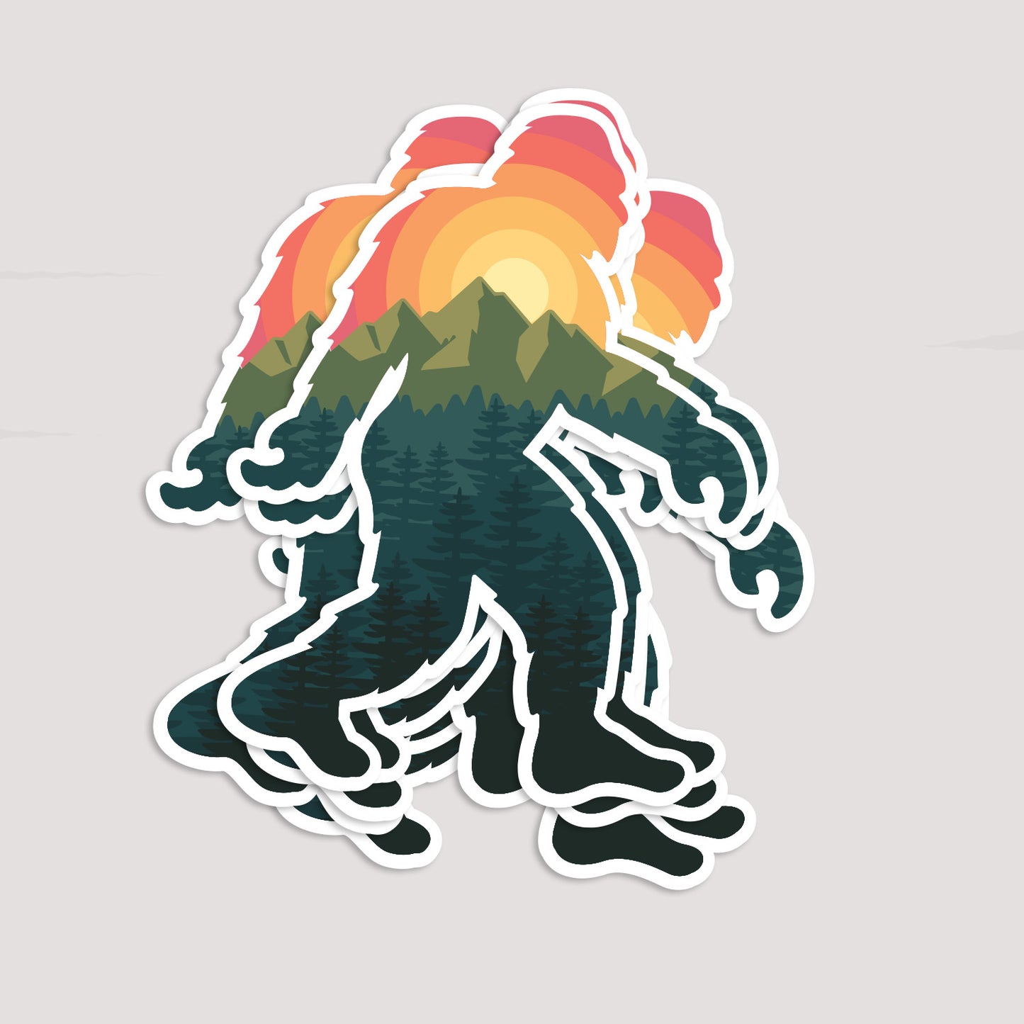 Bigfoot Adventure Sticker