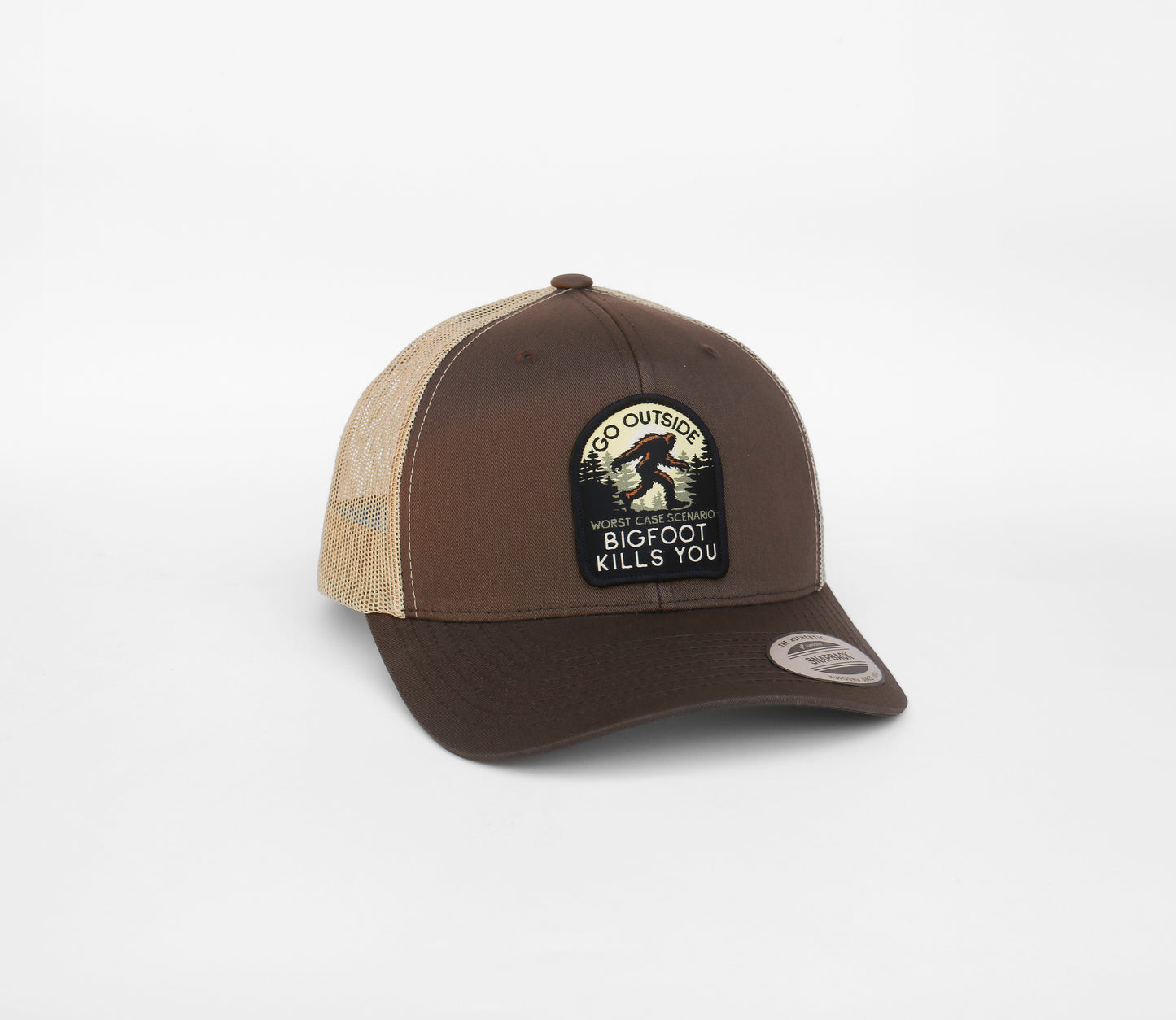 Go Outside, Worst Case Scenario Bigfoot Kills You Trucker Hat