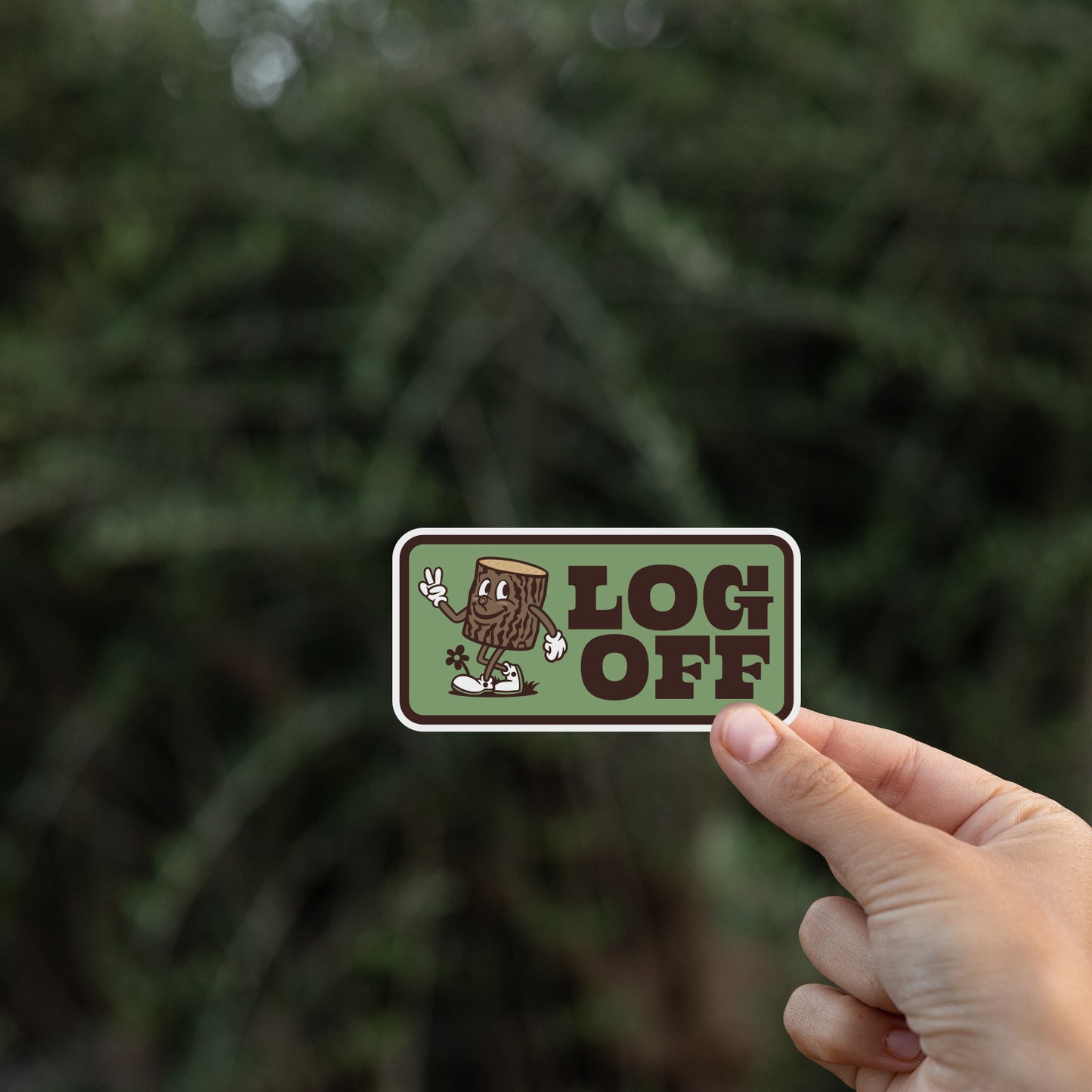Log Off Sticker