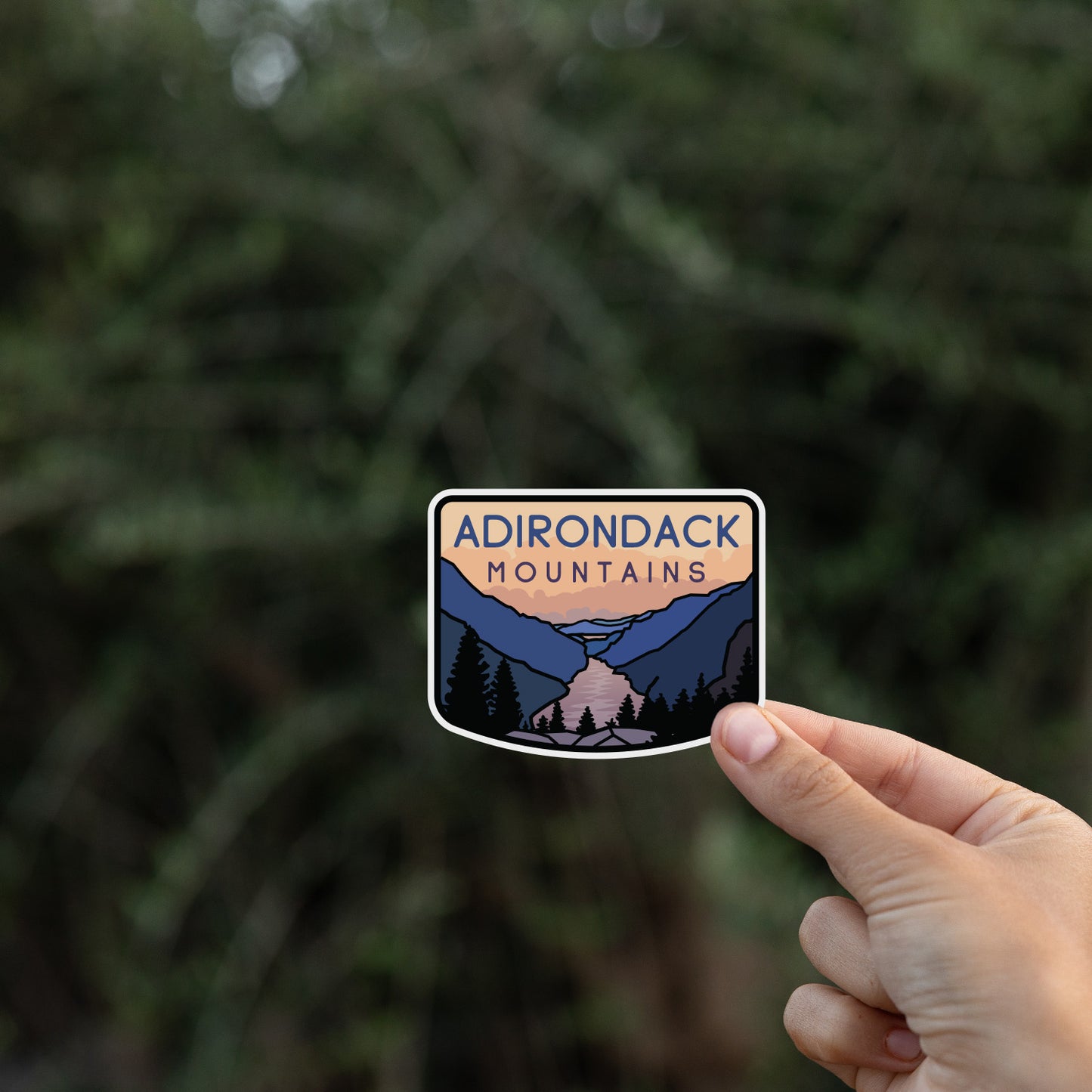 Adirondack Mountains NY Sticker