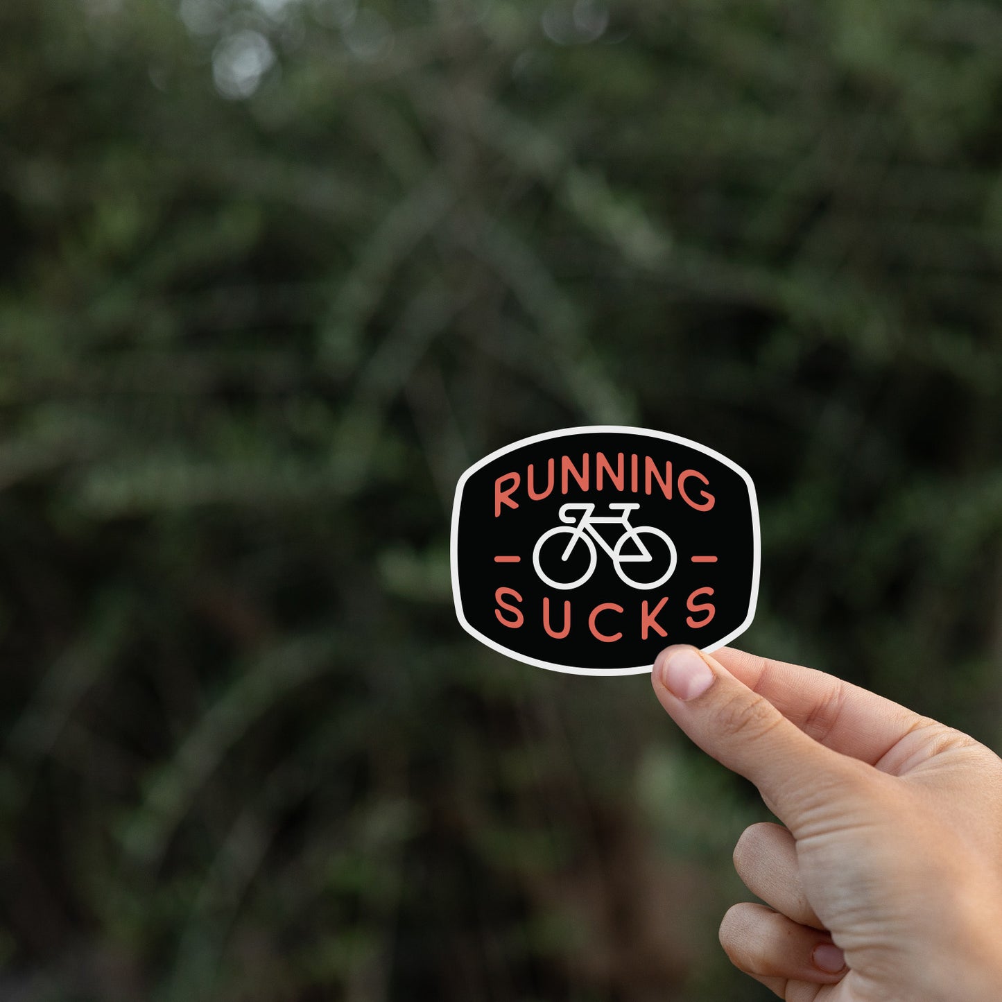 Running Sucks Bike Sticker
