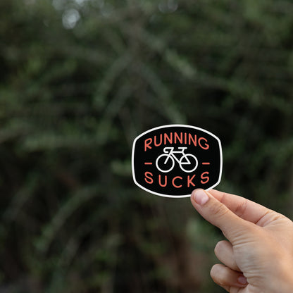 Running Sucks Bike Sticker
