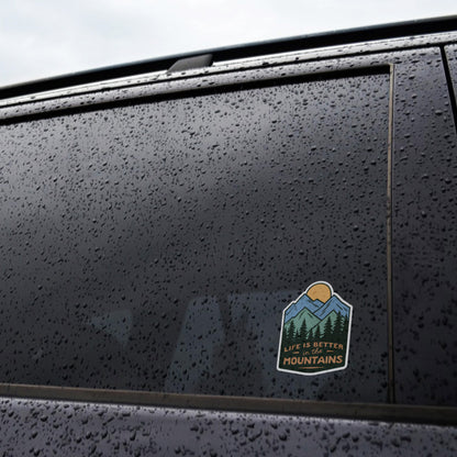 Life is Better In The Mountains Sticker