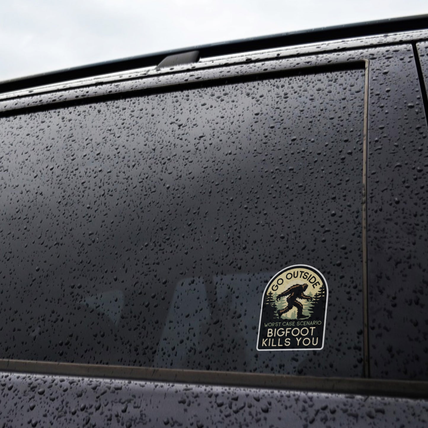 Worst Case Scenario Bigfoot Kills You Sticker