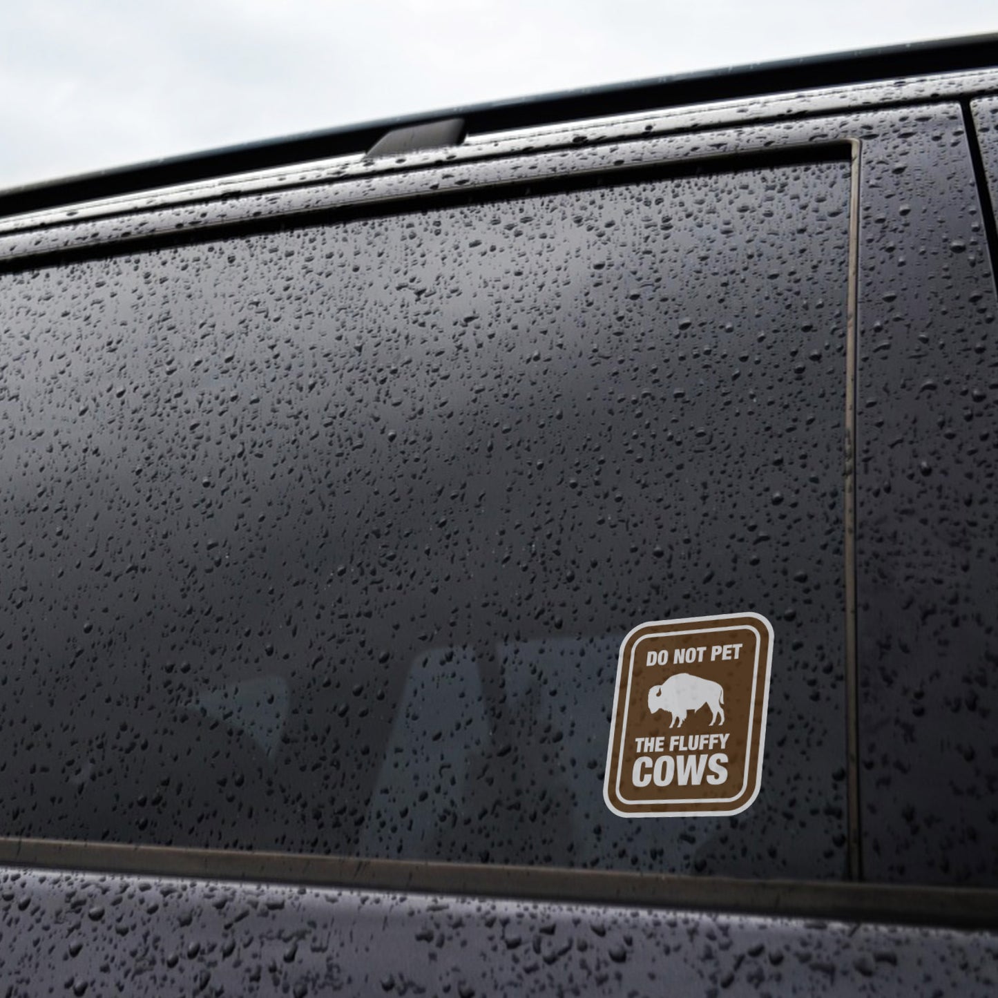 Don't Pet The Fluffy Cows Sticker