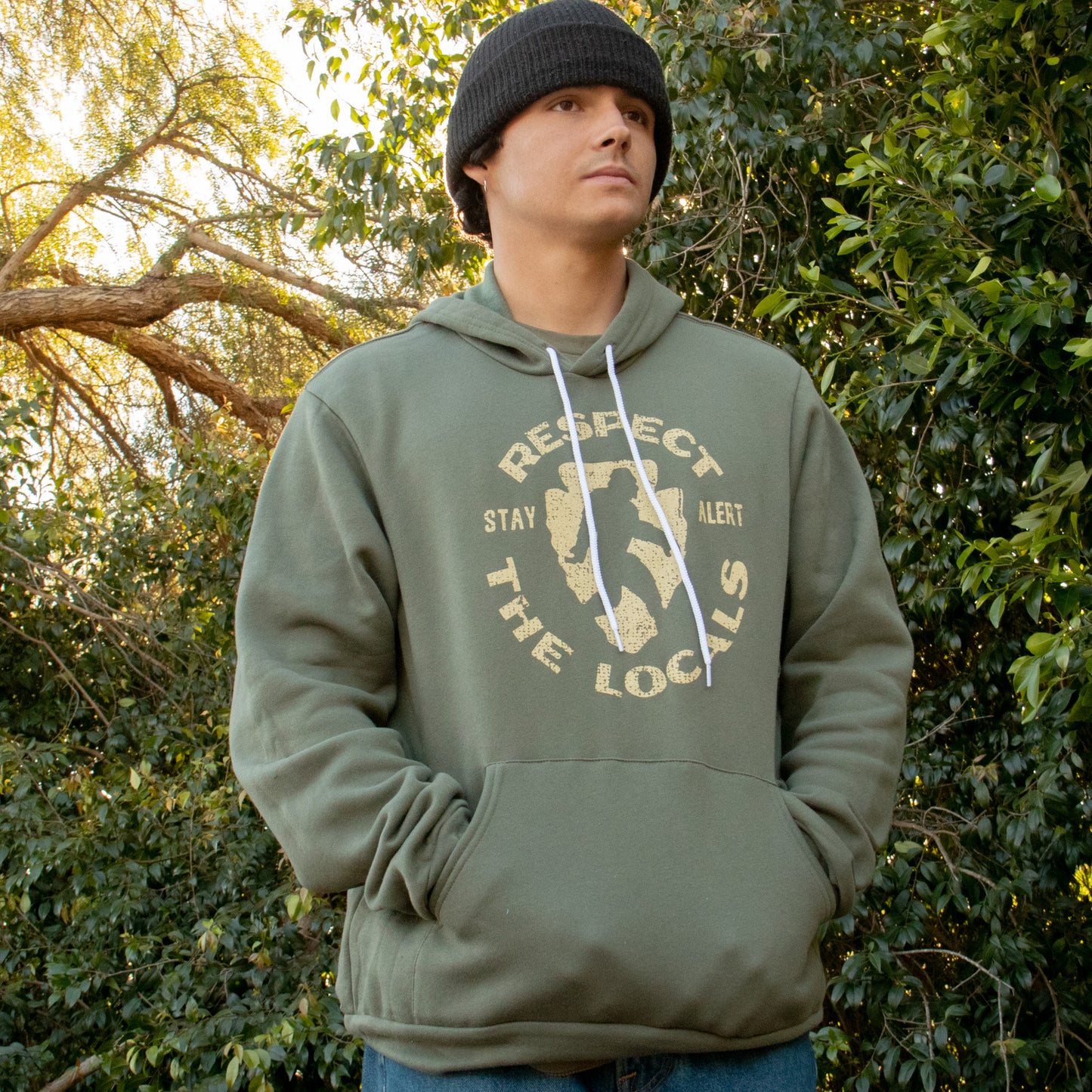 Respect The Locals Bigfoot Hoodie