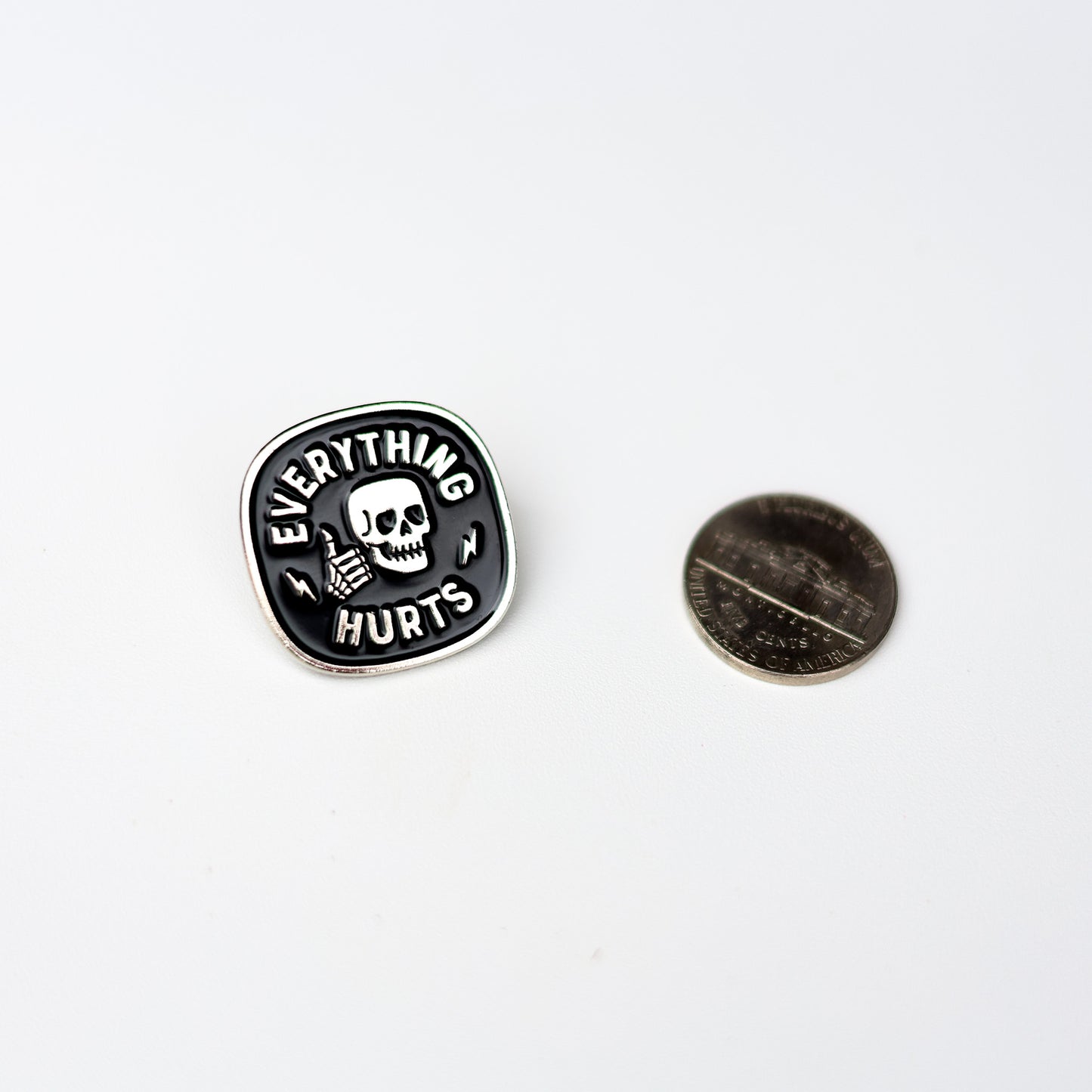 Everything Hurts Enamel Pin
