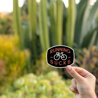 Running Sucks Bike Sticker