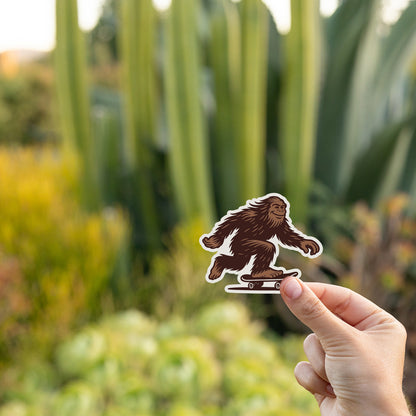 Bigfoot Skater Sticker