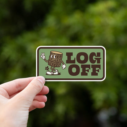 Log Off Sticker