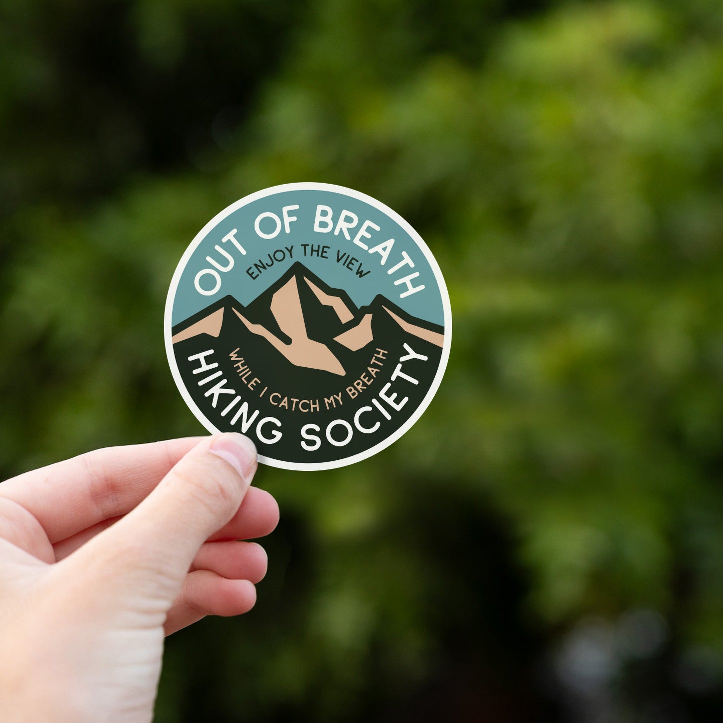 Out of Breath Hiking Society Sticker