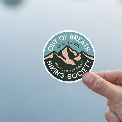 Out of Breath Hiking Society Sticker