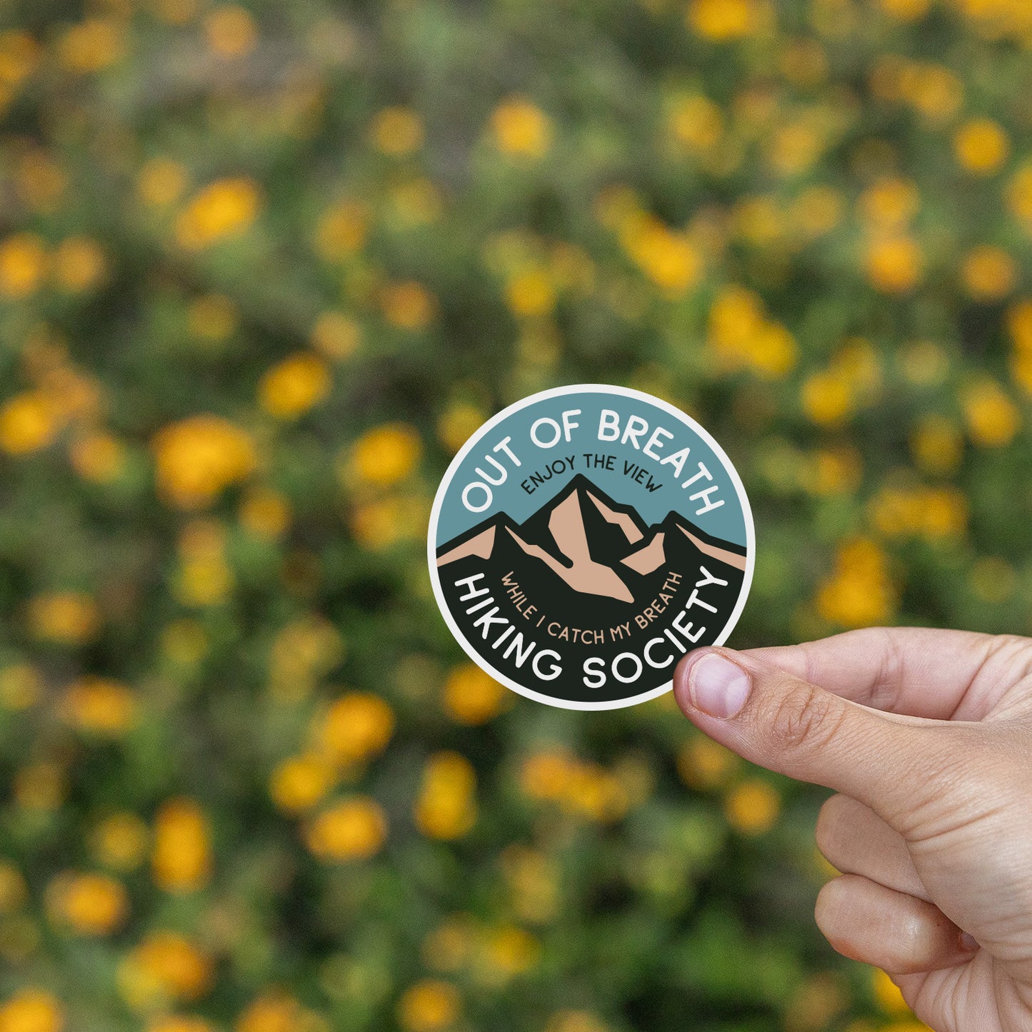 Out of Breath Hiking Society Sticker