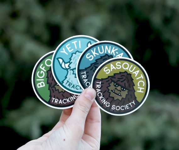 Bigfoot Tracking Society Sticker Set