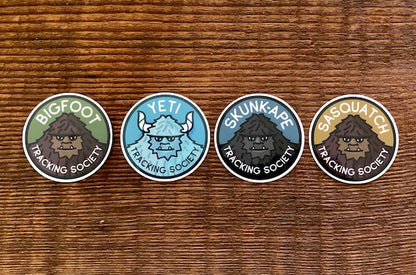 Bigfoot Tracking Society Sticker Set