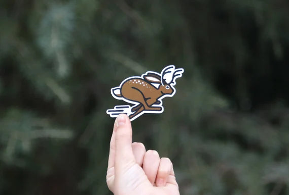 4 Jackalope Stickers