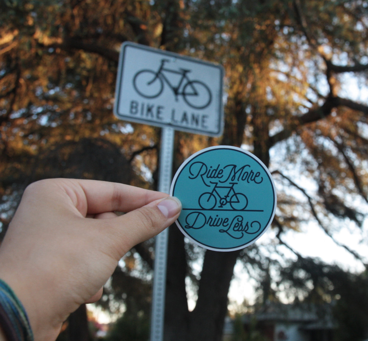 Ride More Drive Less Sticker