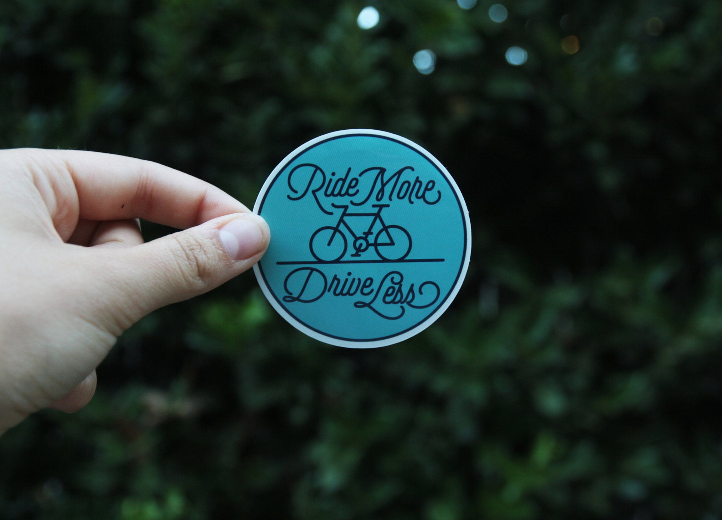 Ride More Drive Less Sticker