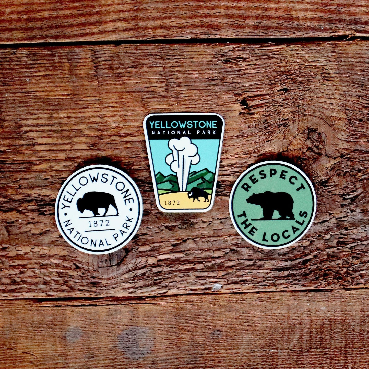 Yellowstone National Park Sticker Set